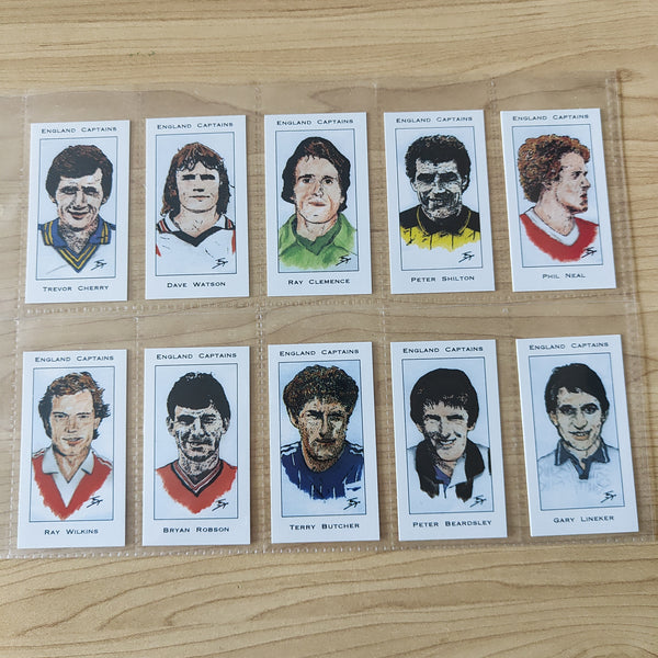 1997 Soccer West Midlands Collectors Centre England Captains Complete Set of 30 Cigarette Cards