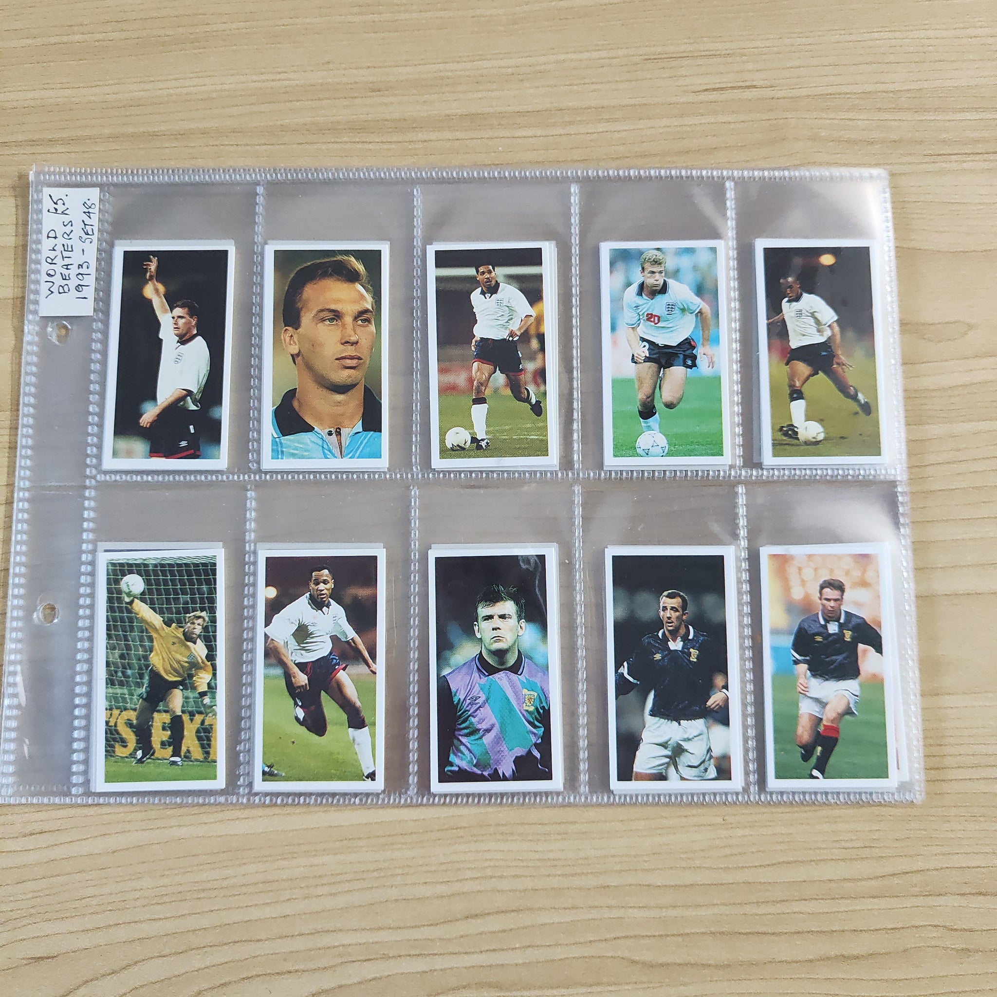 1993 Soccer Trebor Bassett Barratt World Beaters Complete Set of 48 Cigarette Cards