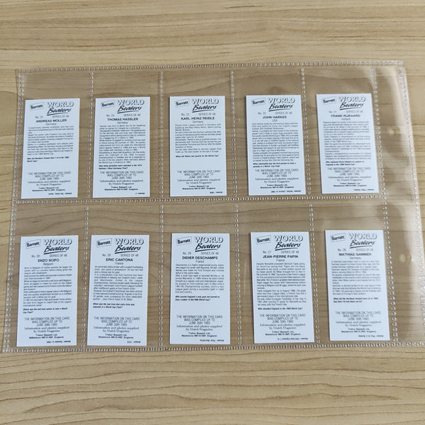 1993 Soccer Trebor Bassett Barratt World Beaters Complete Set of 48 Cigarette Cards