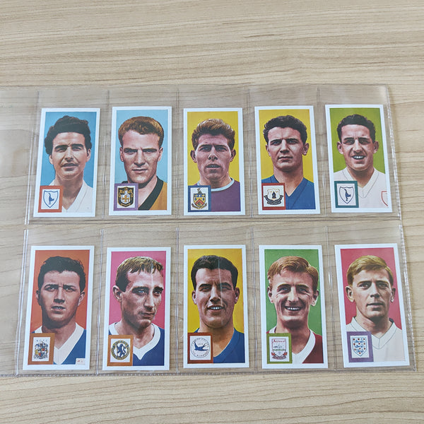 Soccer 1963 CS Ltd Footballers and Club Colours Complete Set of 50 Cigarette Cards