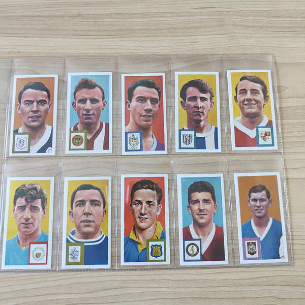 Soccer 1963 CS Ltd Footballers and Club Colours Complete Set of 50 Cigarette Cards