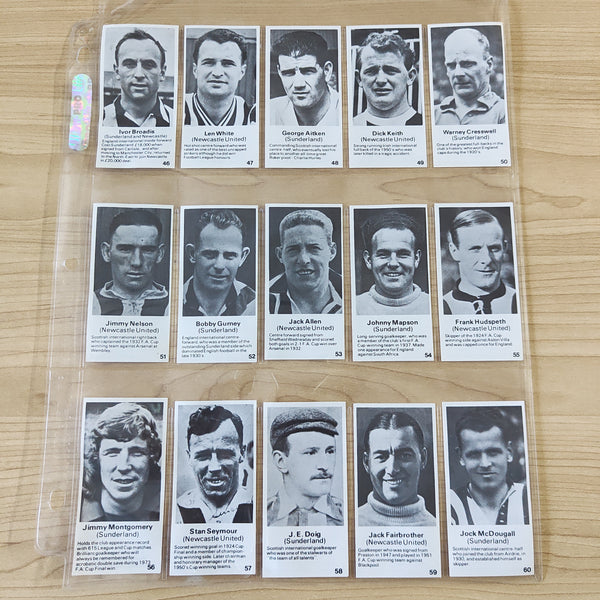 Soccer 1981 F.M. Dobson's Fizz Bombs 100 Greatest Footballers Complete Set of 100 Cigarette Cards