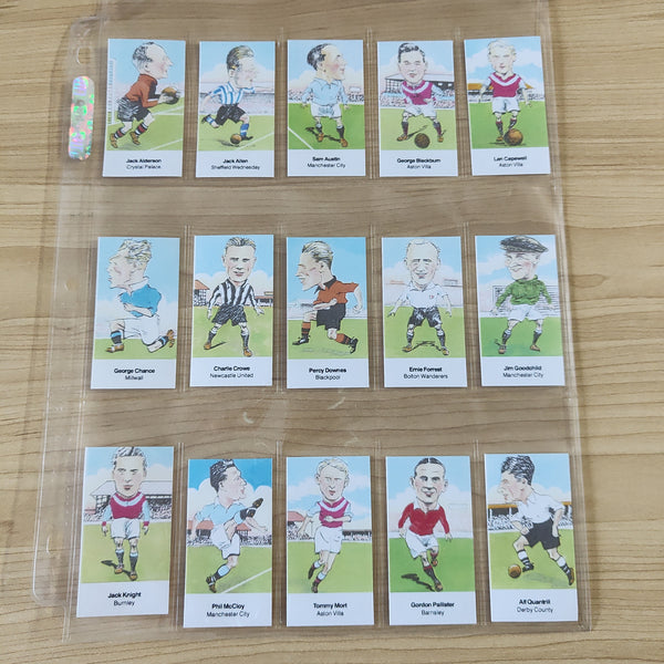 1999 Soccer D Rowland Association Footballers Series 2, 4 and 5 Complete Sets of Cigarette Cards