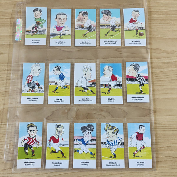 1999 Soccer D Rowland Association Footballers Series 2, 4 and 5 Complete Sets of Cigarette Cards