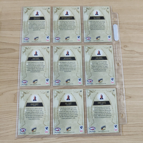 2009 Select Pinnacle All Australian Set of 22 Cards