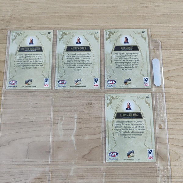 2009 Select Pinnacle All Australian Set of 22 Cards