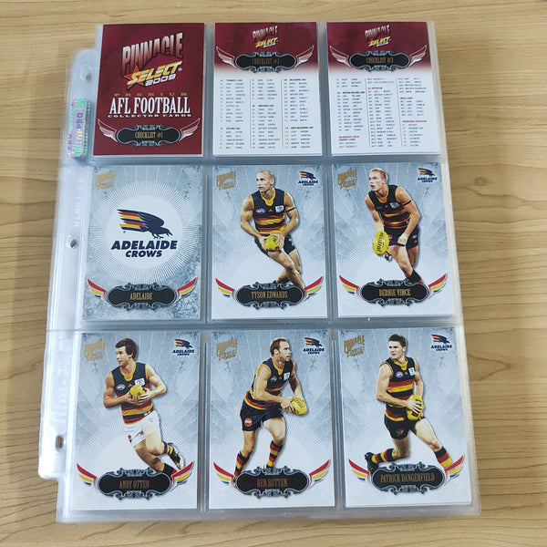 2009 Select Pinnacle Complete Base Set of 195 Football Cards