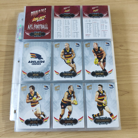 2009 Select Pinnacle Complete Base Set of 195 Football Cards