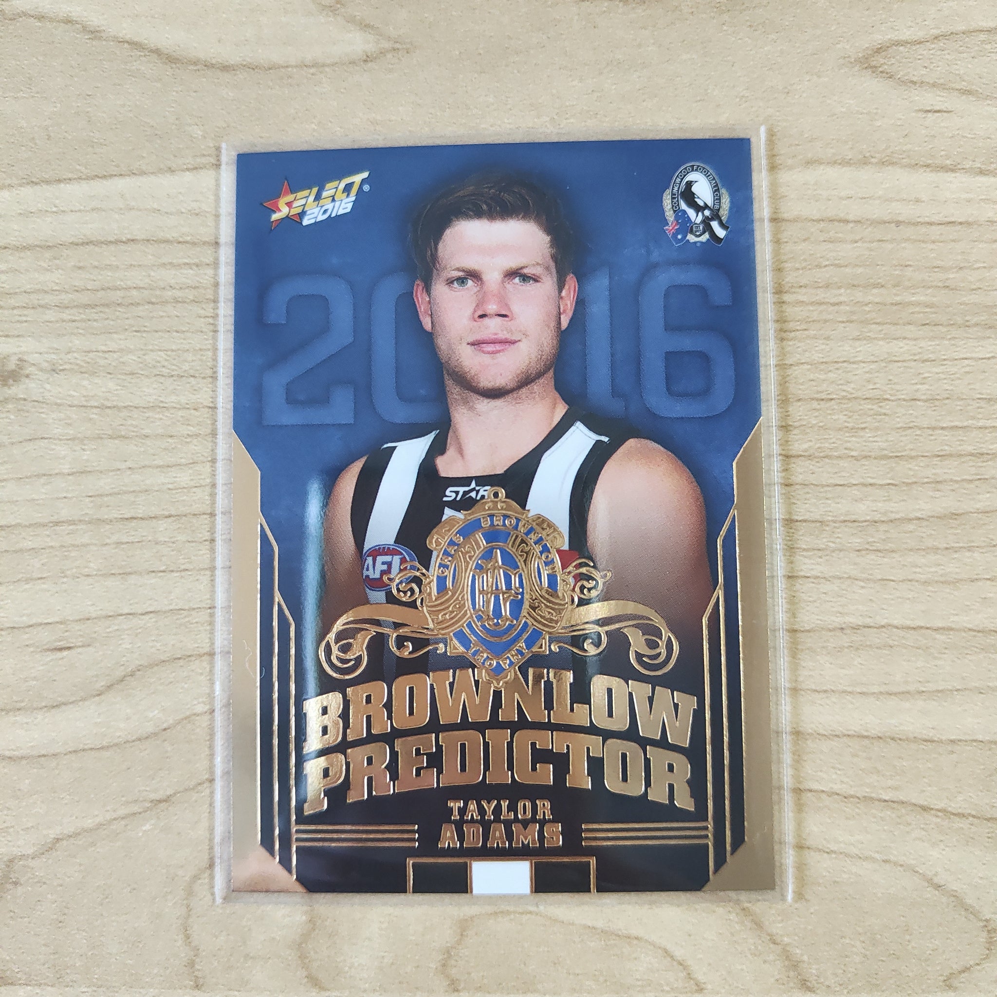 2016 AFL Select Brownlow Predictor Taylor Adams Collingwood No.047/250