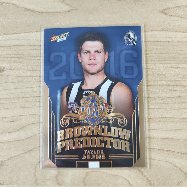 2016 AFL Select Brownlow Predictor Taylor Adams Collingwood No.047/250