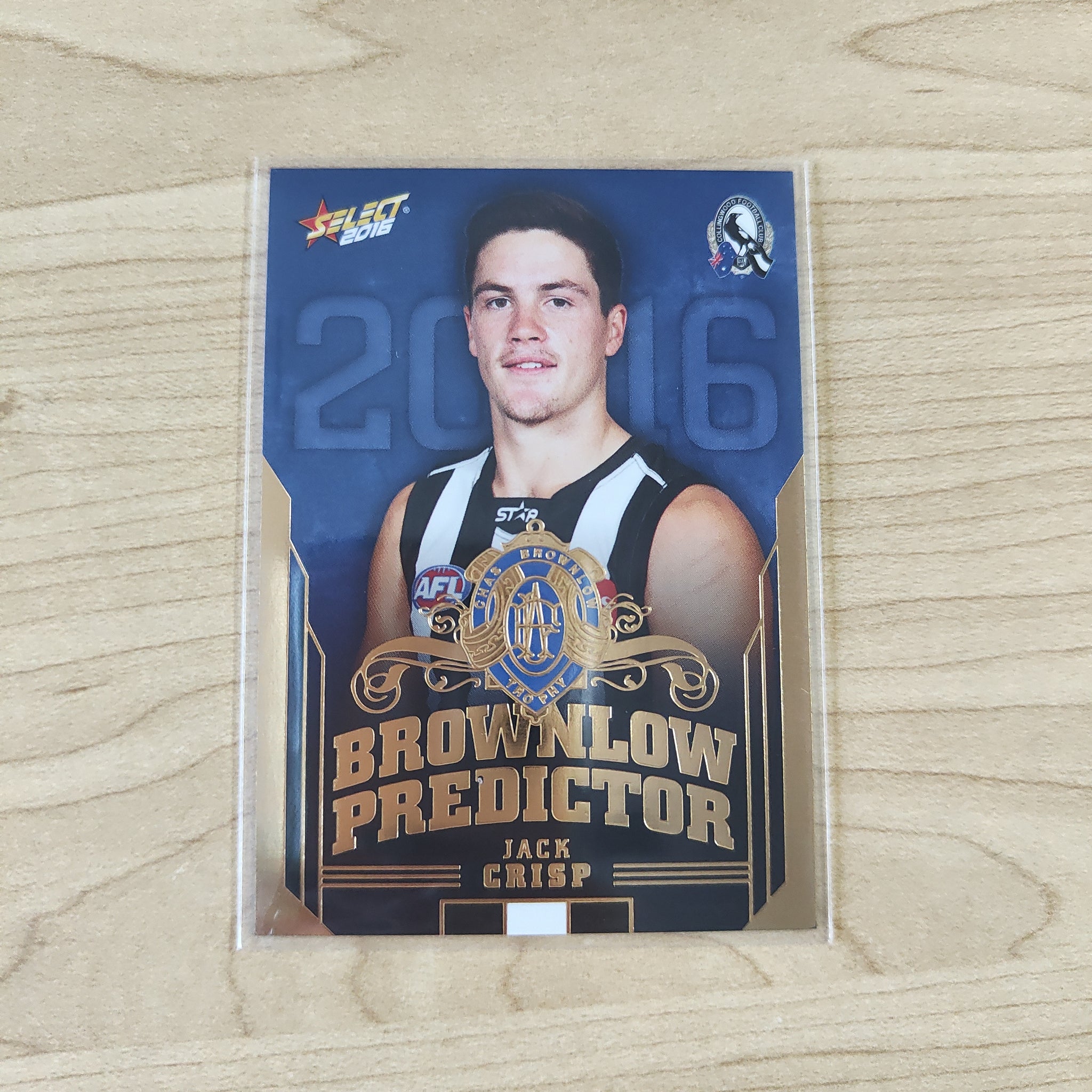2016 AFL Select Brownlow Predictor Jack Crisp Collingwood No.092/250