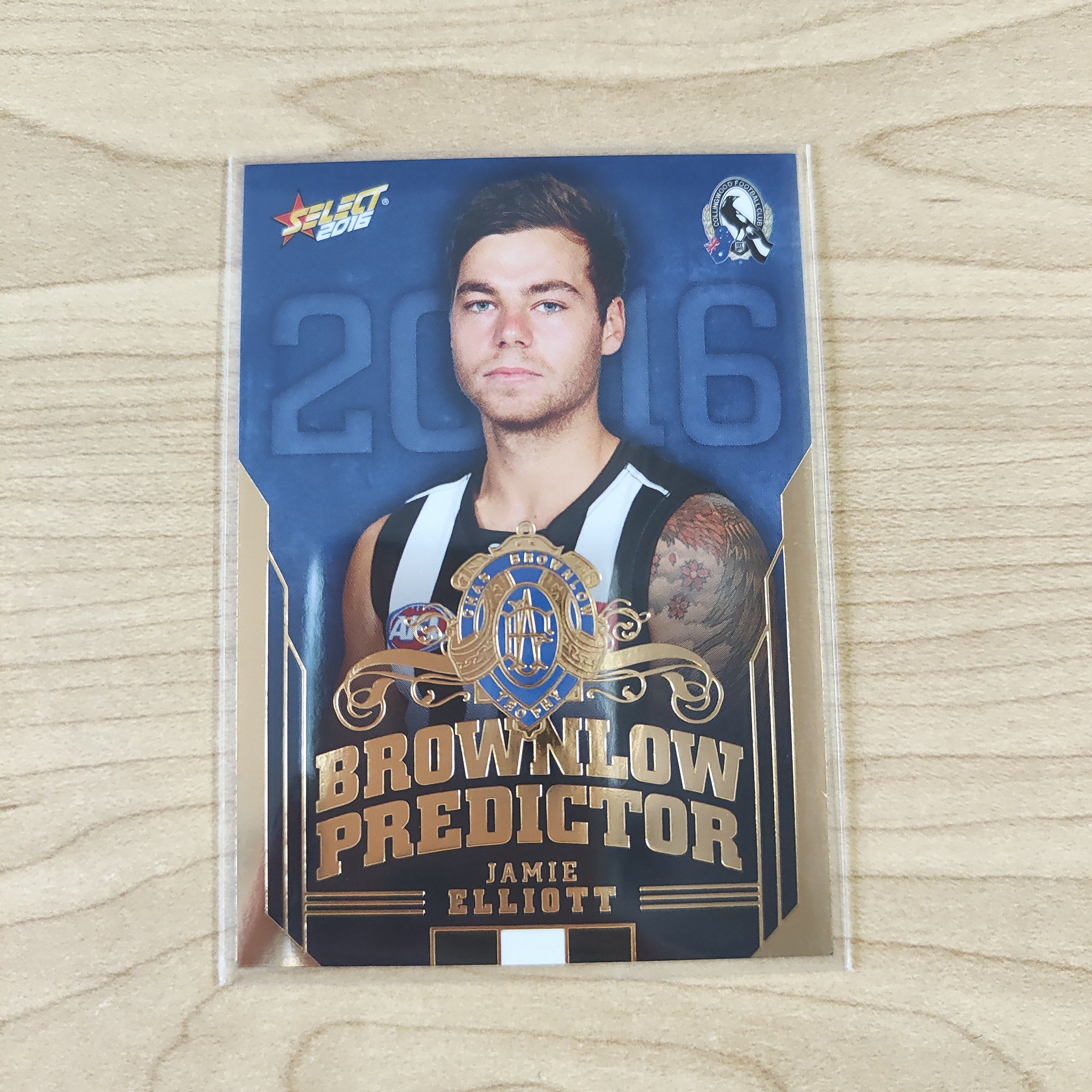 2016 AFL Select Brownlow Predictor Jamie Elliott Collingwood No.181/250