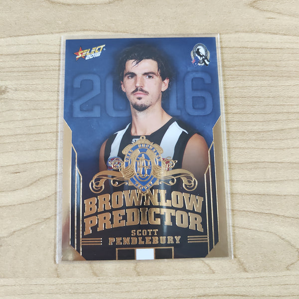 2016 AFL Select Brownlow Predictor Scott Pendlebury Collingwood No.006/250