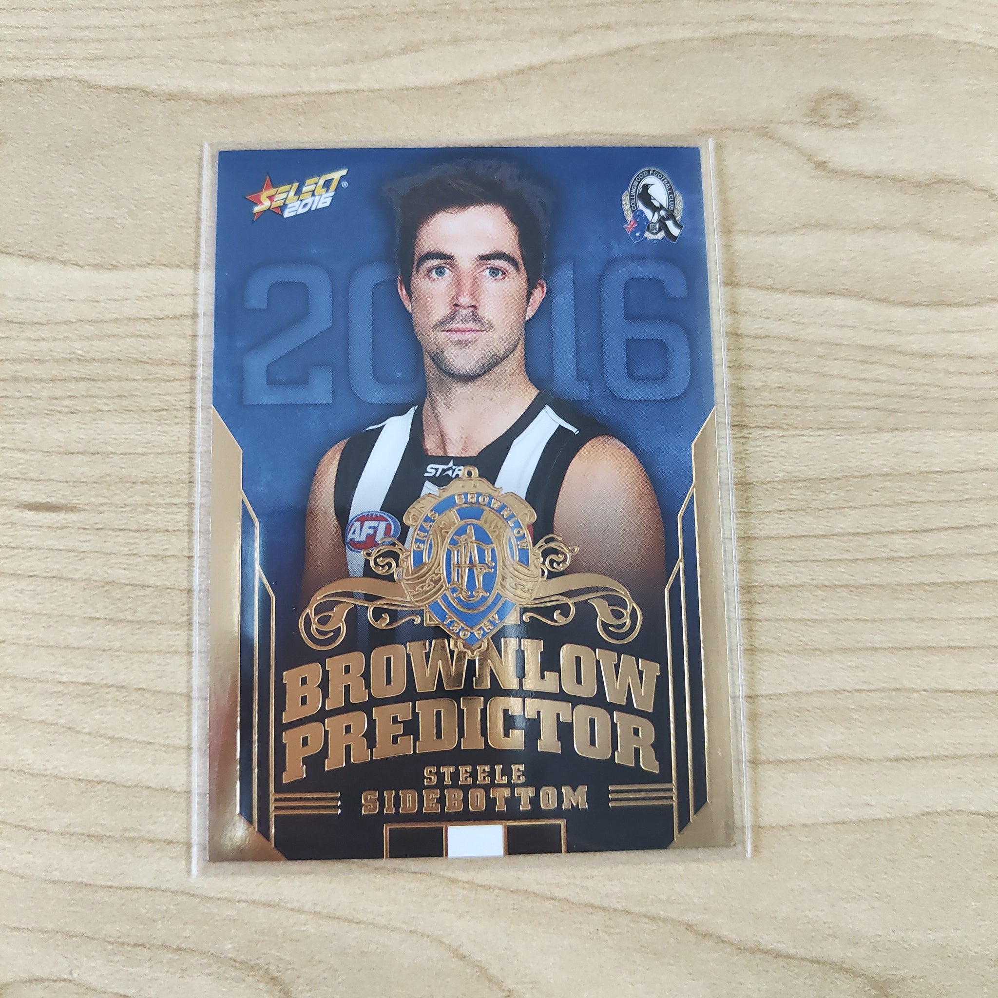 2016 AFL Select Brownlow Predictor Steele Sidebottom Collingwood No.135/250