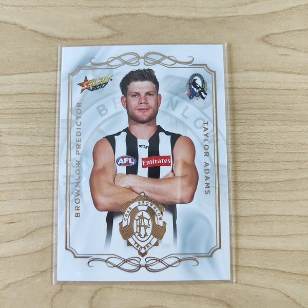 2017 AFL Select Brownlow Predictor Taylor Adams Collingwood No.059/275