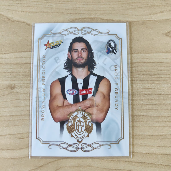 2017 AFL Select Brownlow Predictor Brodie Grundy Collingwood No.227/275