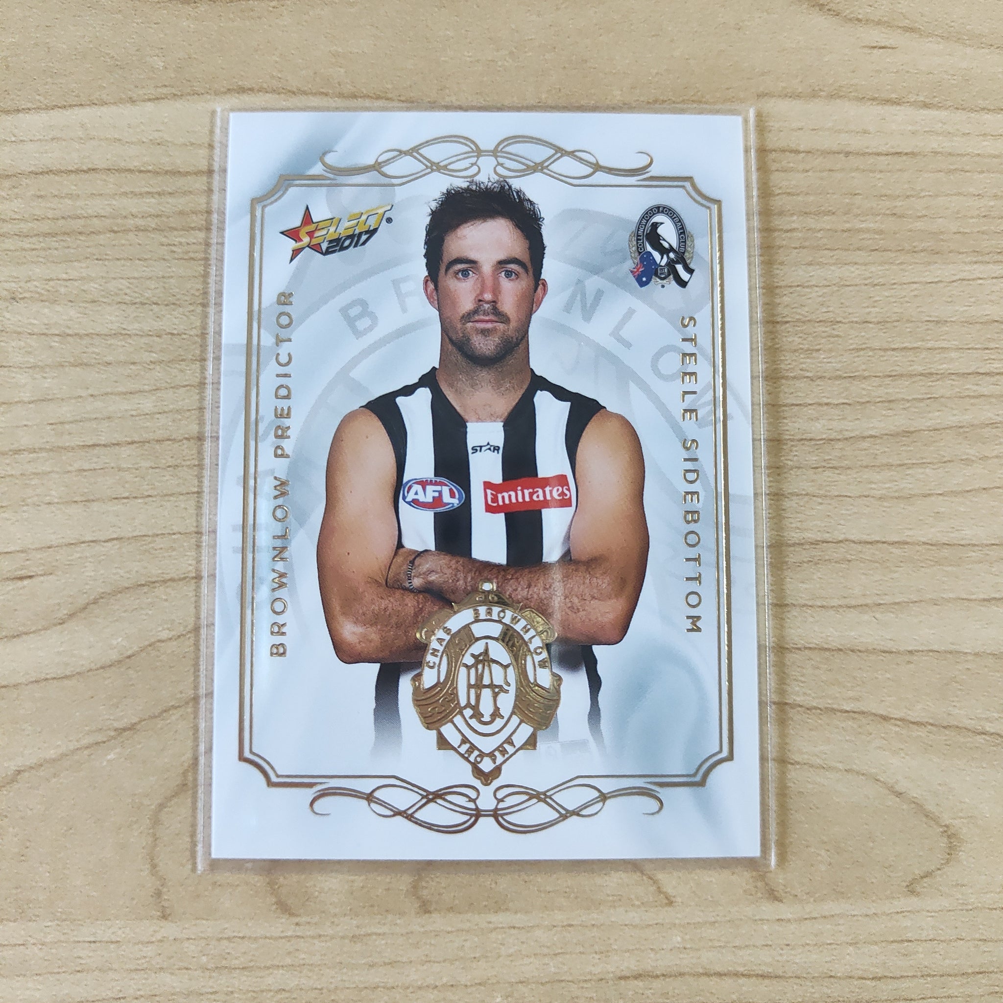 2017 AFL Select Brownlow Predictor Steele Sidebottom Collingwood No.084/275