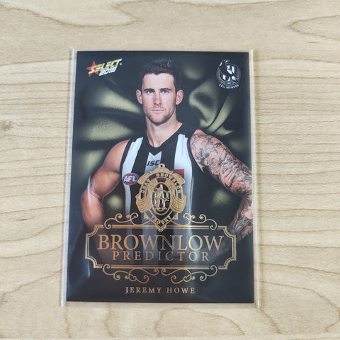 2018 AFL Select Brownlow Predictor Jeremy Howe Collingwood No.173/250