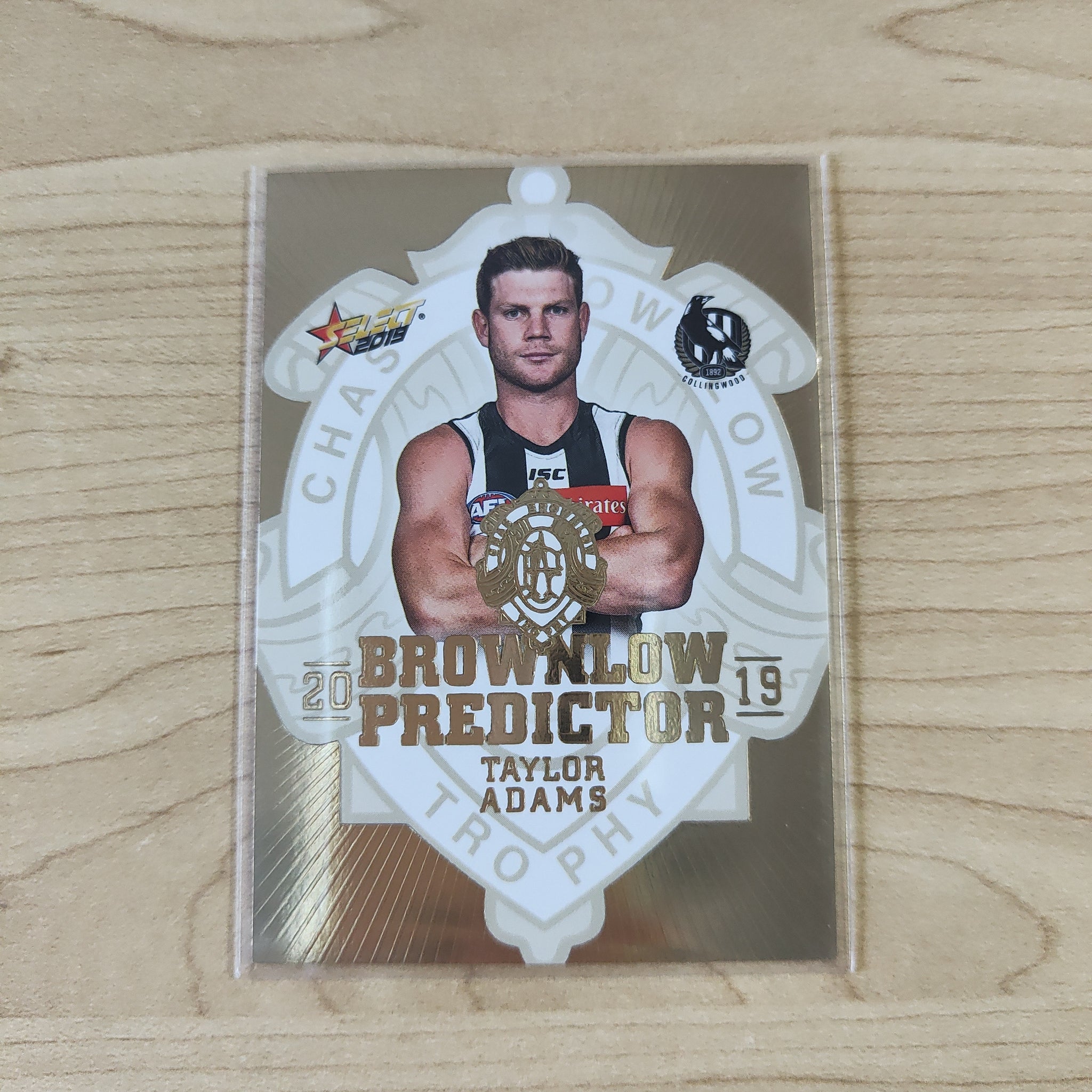 2019 AFL Select Brownlow Predictor Taylor Adams Collingwood No.122/225