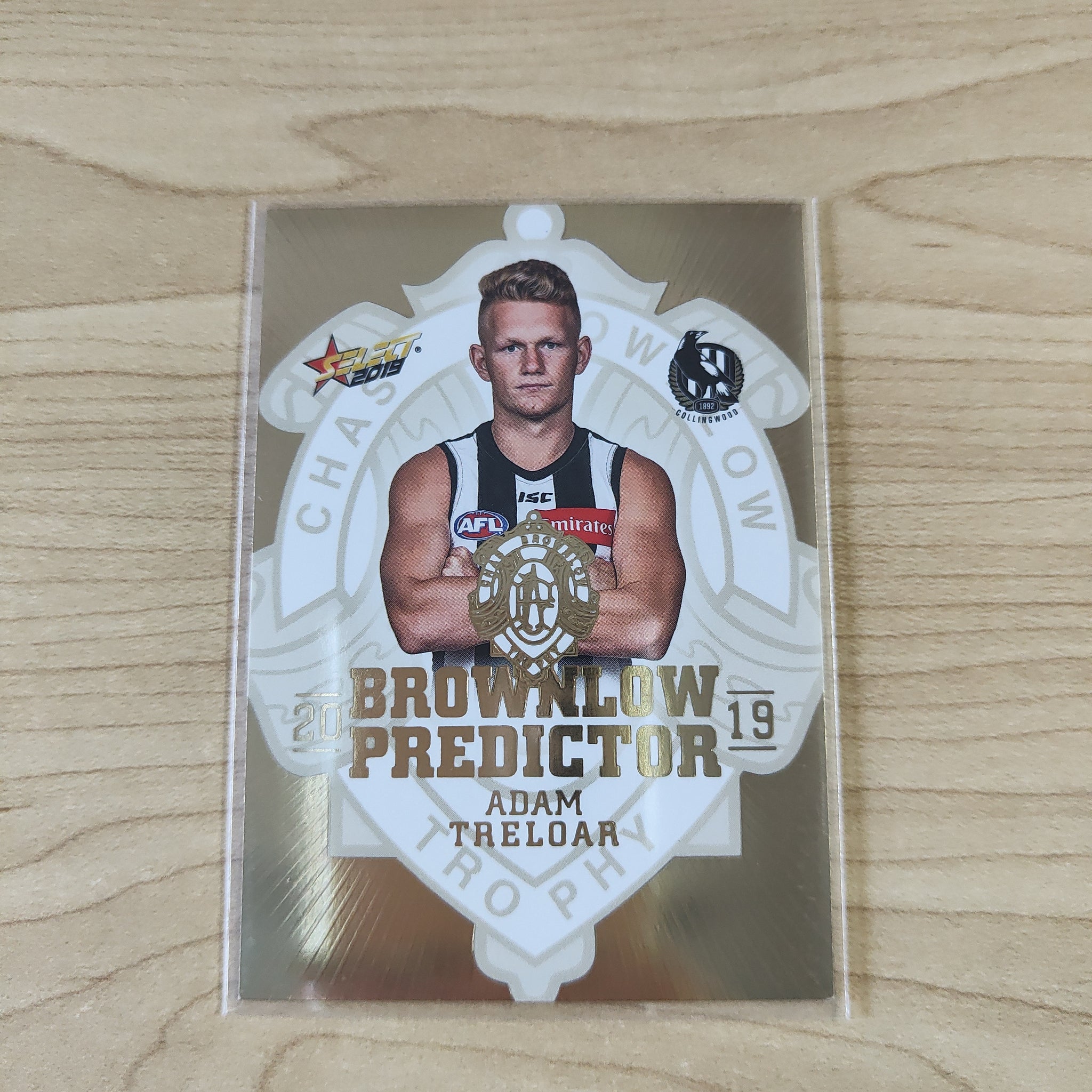 2019 AFL Select Brownlow Predictor Adam Treloar Collingwood No.123/225