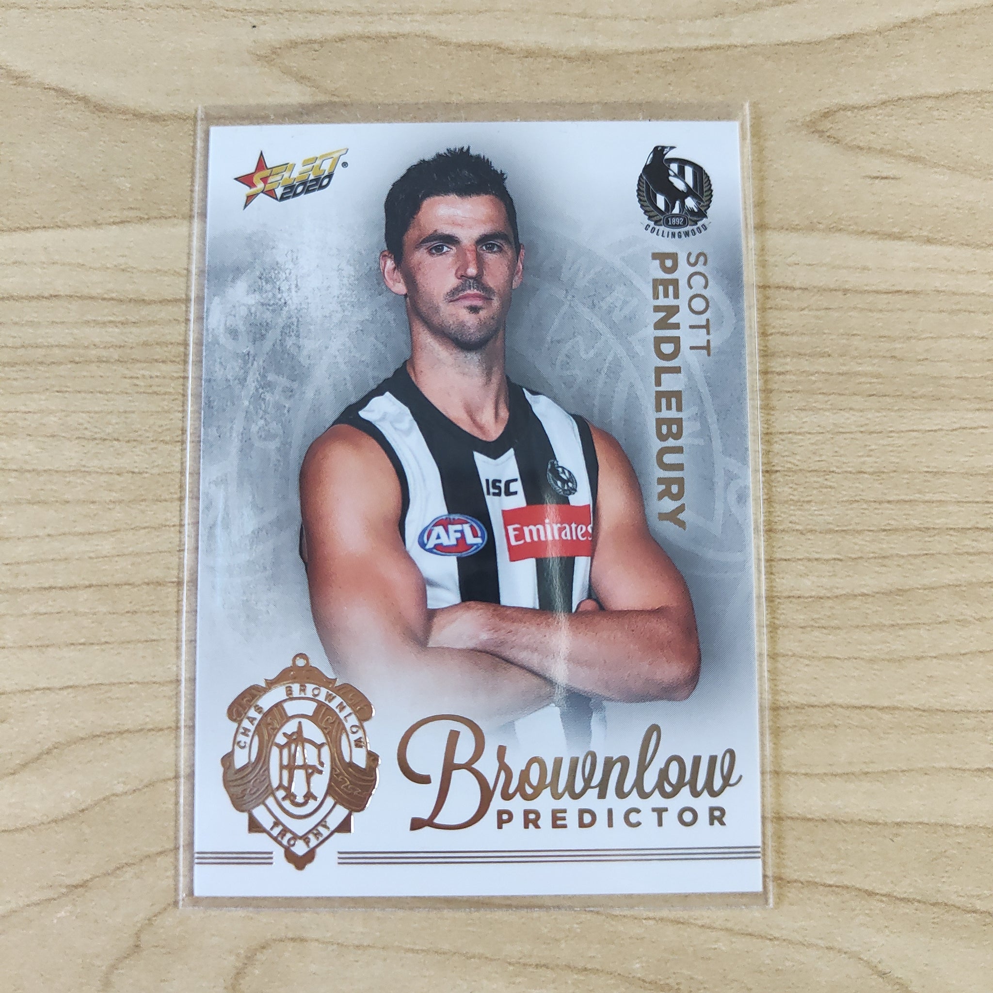 2020 AFL Select Brownlow Predictor Scott Pendlebury Collingwood No.057/140