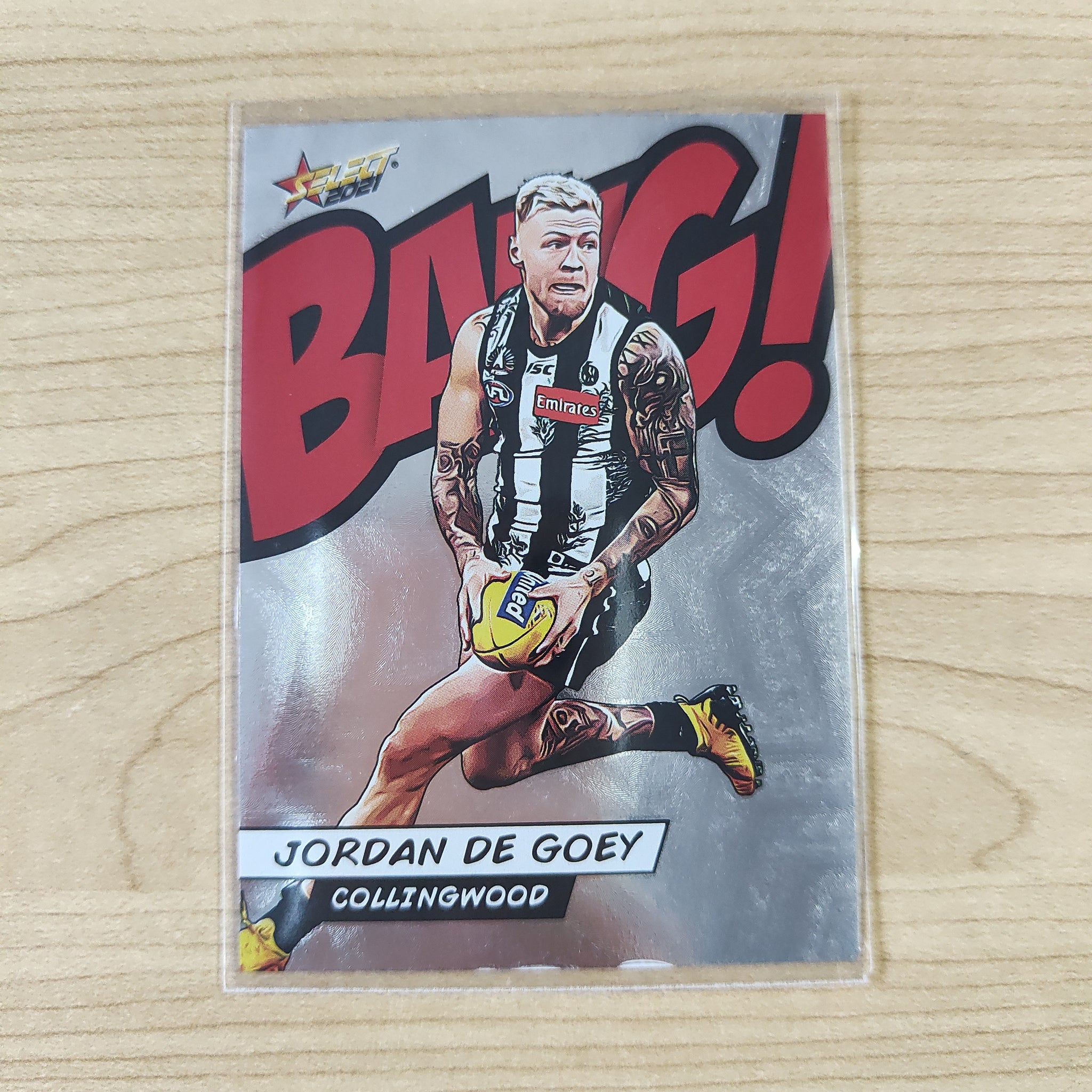 2021 AFL Select Bang Card Jordan De Goey Collingwood No.194/210