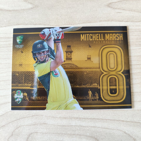 2016 Tap n Play VB Series Mitchell Marsh Gold Cricket Australia Card No.4/8