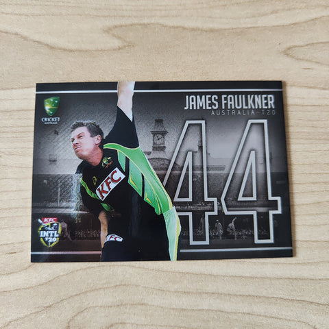 2016 Tap n Play INTL T20 James Faulkner Silver Cricket Australia Card