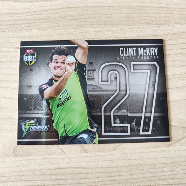 2016 Tap n Play BBL Clint McKay Silver Cricket Australia Card LOW NUMBER