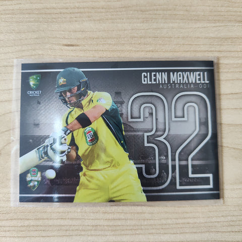 2016 Tap n Play VB Series Glenn Maxwell Promotional Card Silver Cricket Australia Card