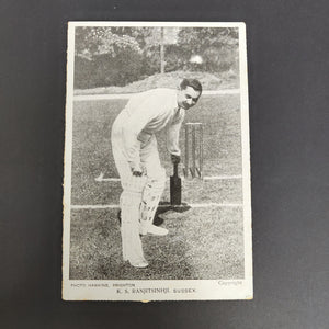 England 1905 Star Series Cricket Photo Postcard K.S. Ranjitsinhji Sussex