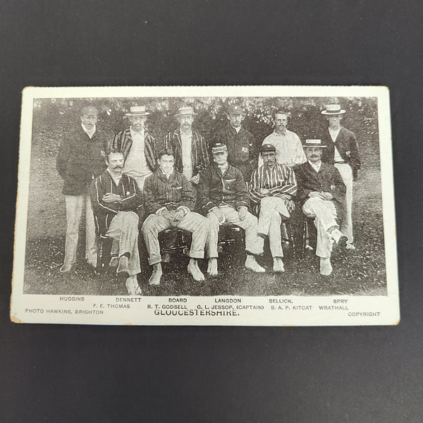 England1904 Photograph Postcard Gloucestershire County Cricket Club Cricket Postcard