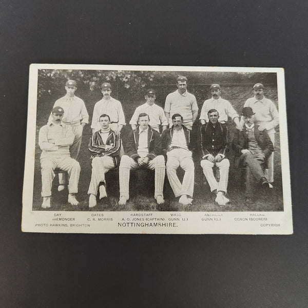 England 1904 Photograph Postcard Nottinghamshire County Cricket Club Cricket Postcard