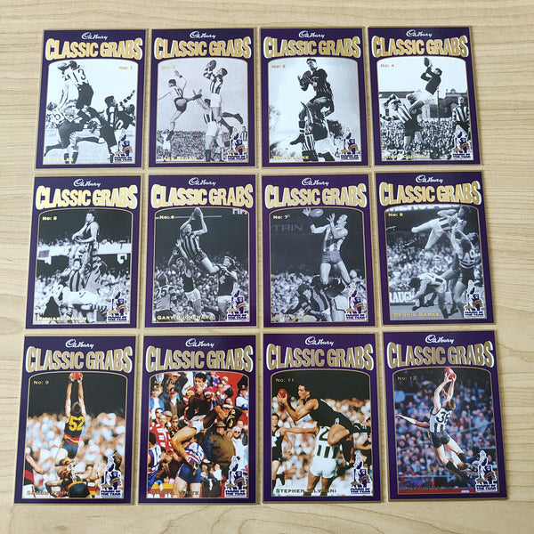 1998 Cadbury Classic Grabs Mark of the Year Set of 24 Football Cards