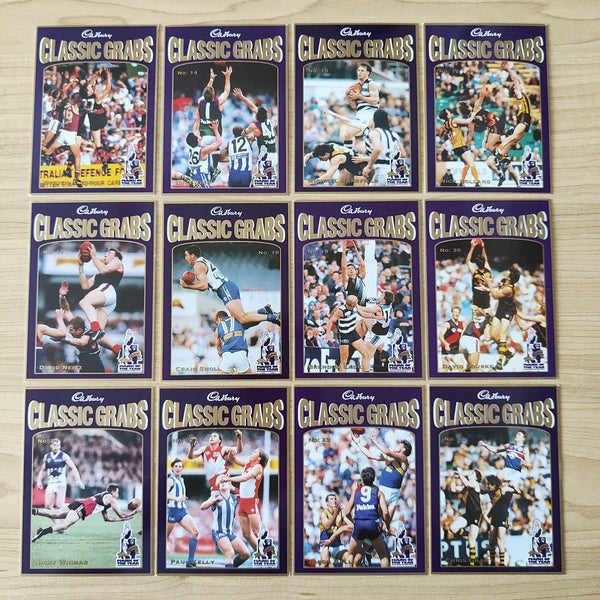 1998 Cadbury Classic Grabs Mark of the Year Set of 24 Football Cards