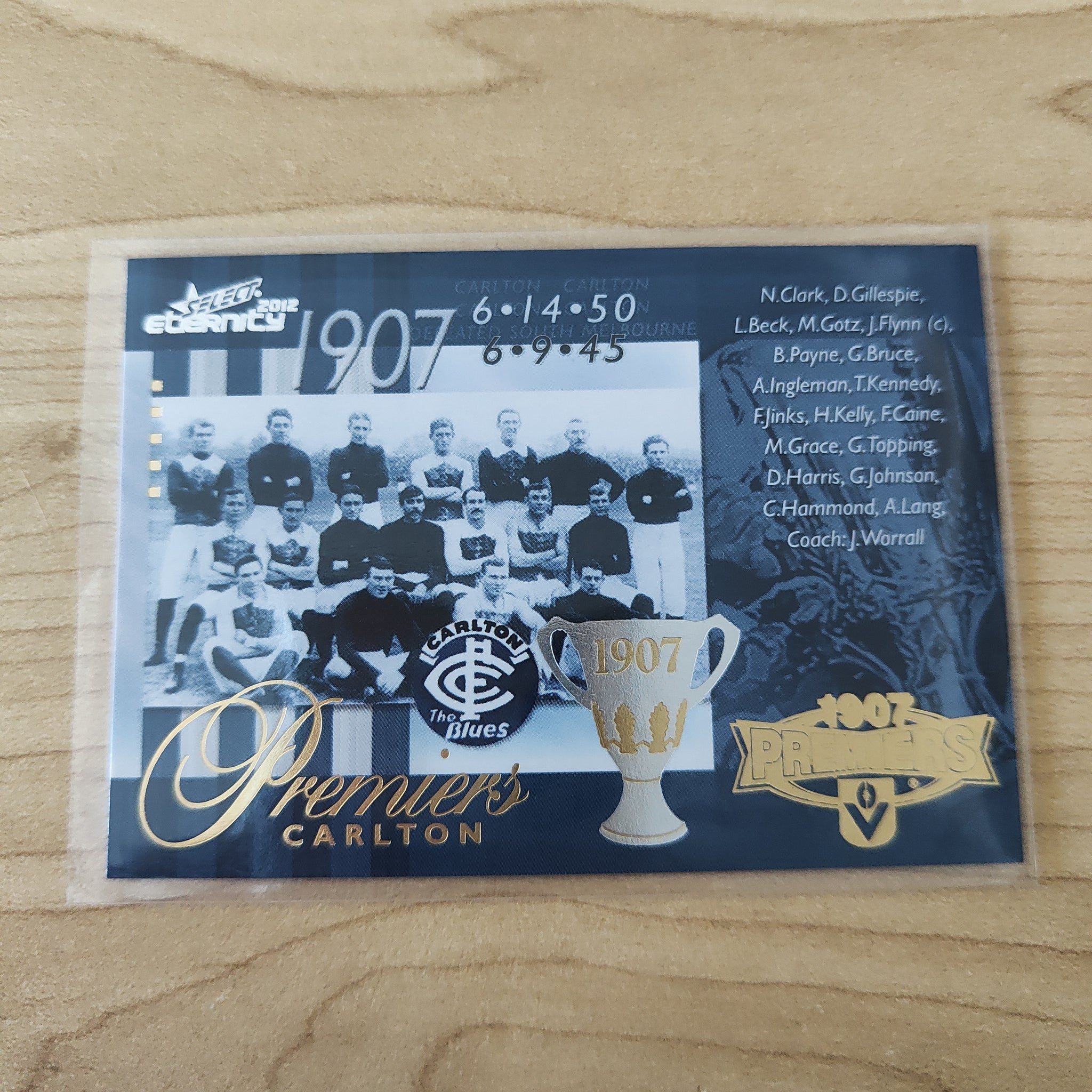 2012 Select Eternity 1907 Premiers Carlton No.117/400