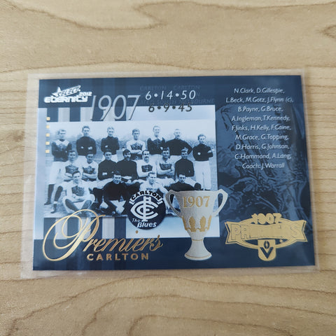 2012 Select Eternity 1907 Premiers Carlton No.117/400
