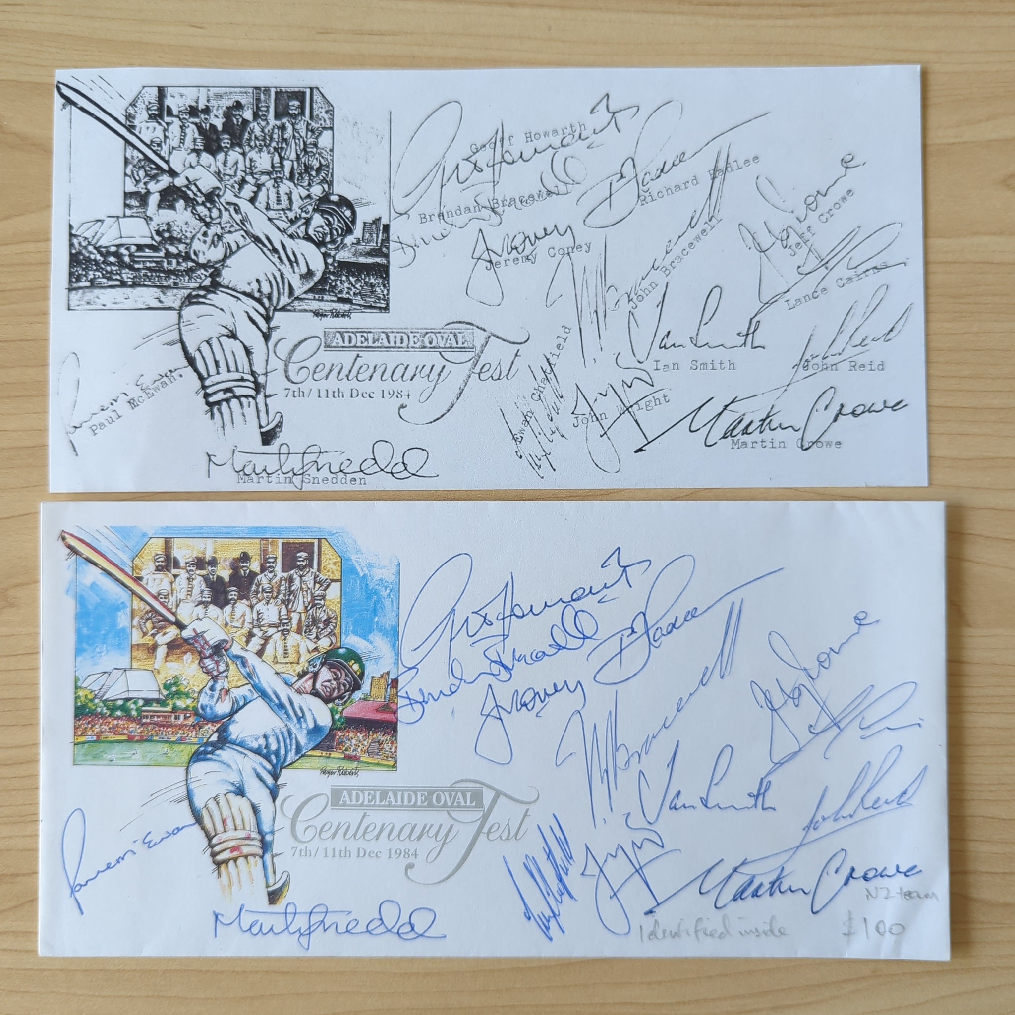 Cricket 1984 Centenary Test Signed Cover NZ Team