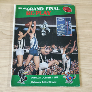 VFL 1977 Grand Final Re-Play Collingwood v North Melbourne Football Record