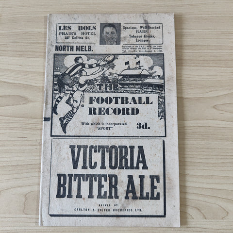 VFL 1944 August 5 North Melbourne v Fitzroy Football Record