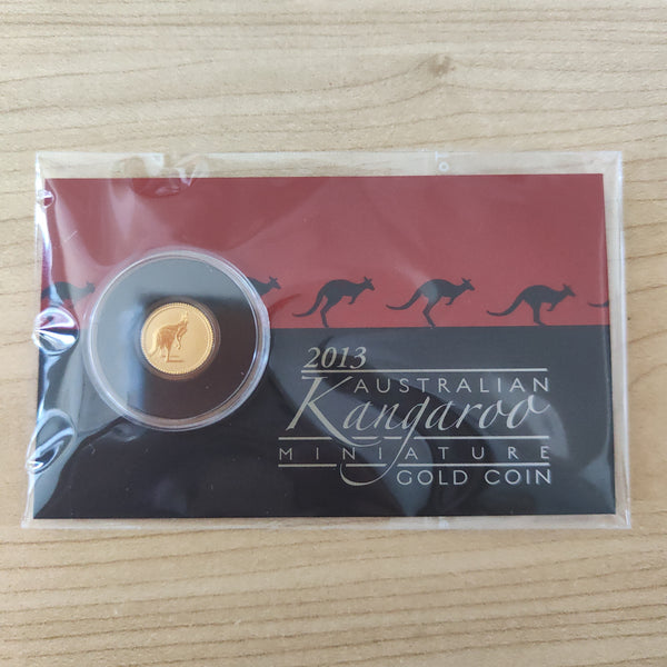 2013 $2 Australian Kangaroo Series .5 gram  .9999 Gold Coin