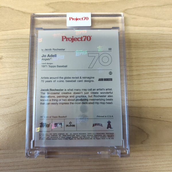 2021 Topps Project 70 Jo Adell Card #32 Artist Jacob Rochester Baseball Card