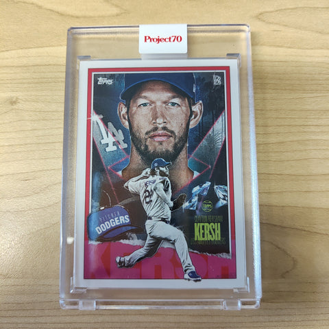 2021 Topps Project 70 Clayton Kershaw Card #63 Artist Ben Baller Baseball Card