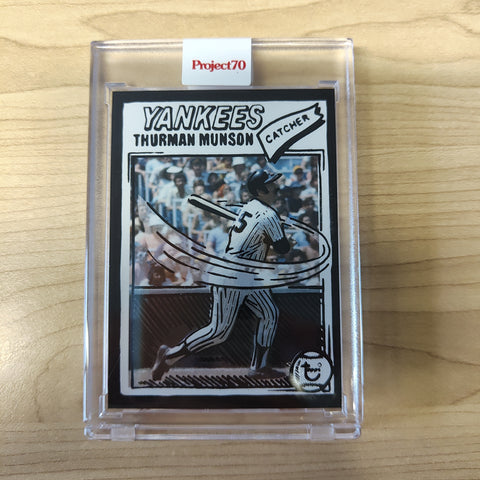 2021 Topps Project 70 Thurman Munson Card #41 Artist Joshua Vides Baseball Card