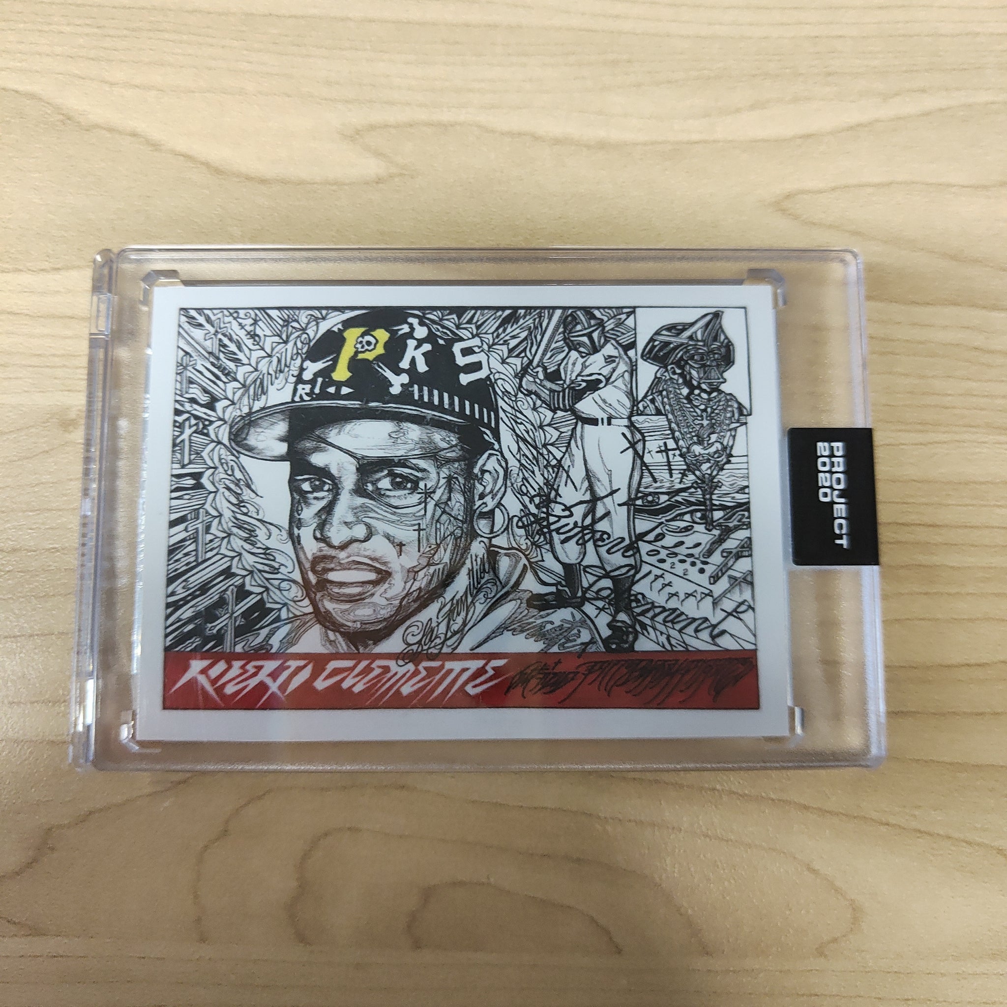 2020 Topps Project 2020 Roberto Clemente Card #68 Artist JK5 Baseball Card