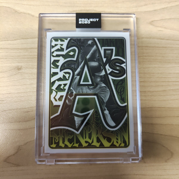 2020 Topps Project 2020 Rickey Henderson Card #153 Artist Mister Cartoon Baseball Card