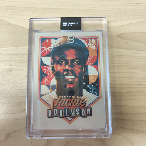 2020 Topps Project 2020 Jackie Robinson Card #156 Artist Matt Taylor Baseball Card