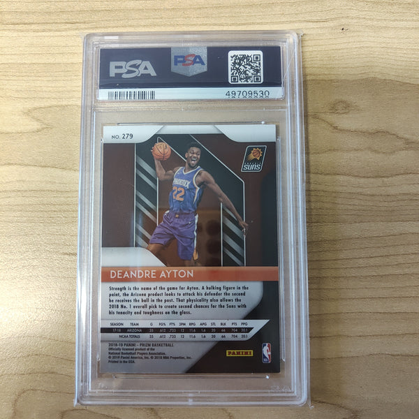 2018 NBA Basketball Panini Prizm DeAndre Ayton PSA Graded Mint 9