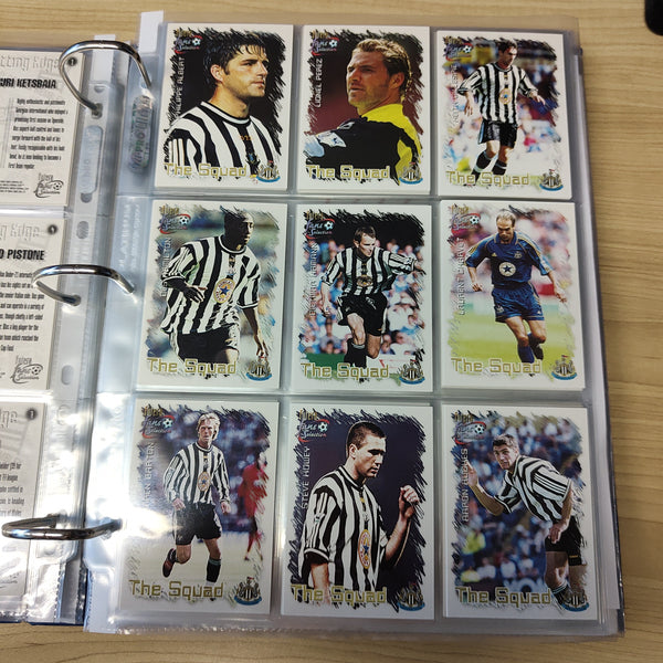 1999 Futera Fans Selection Newcastle United Team Set of Soccer Cards