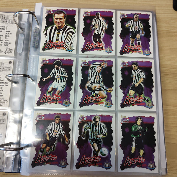 1999 Futera Fans Selection Newcastle United Team Set of Soccer Cards